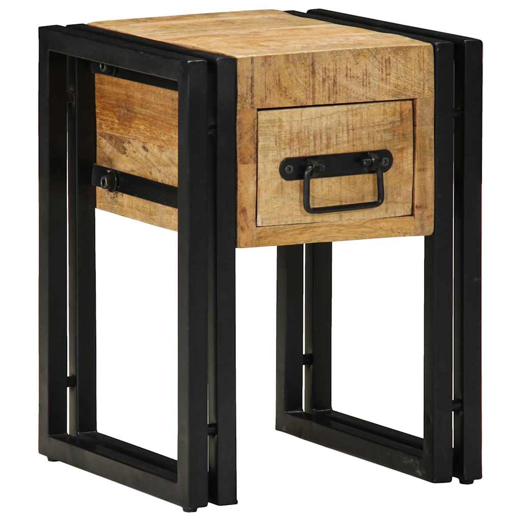 Beistelltisch Braun 30 x 30 x 40 cm massives Mangoholz