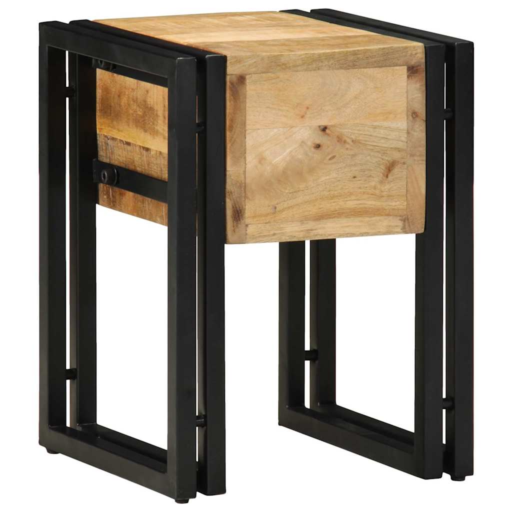 Beistelltisch Braun 30 x 30 x 40 cm massives Mangoholz