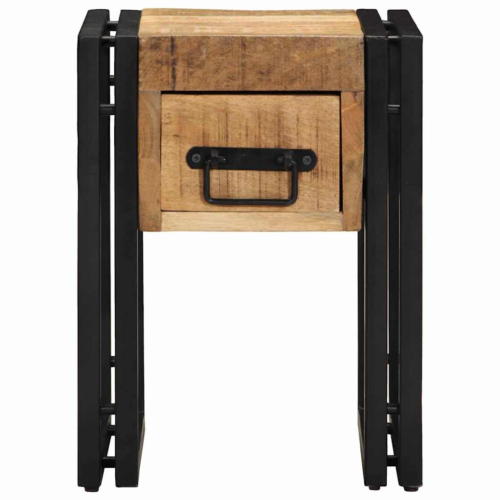 Beistelltisch Braun 30 x 30 x 40 cm massives Mangoholz