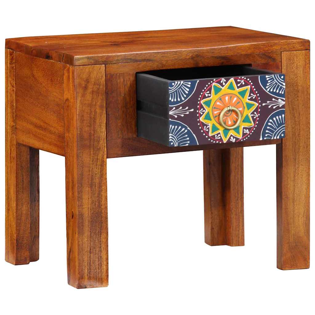 Beistelltisch Braun 40 x 30 x 36 cm Massivholz Akazie