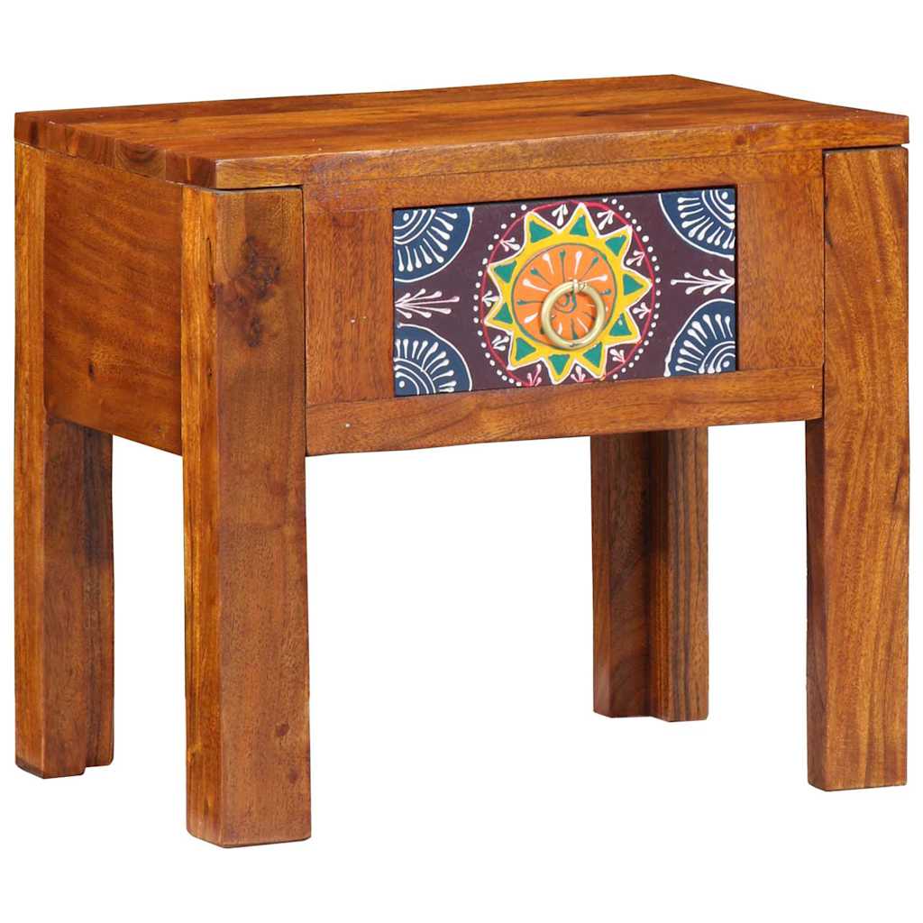 Beistelltisch Braun 40 x 30 x 36 cm Massivholz Akazie