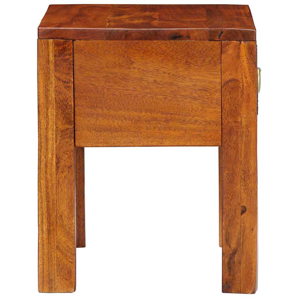 Beistelltisch Braun 40 x 30 x 36 cm Massivholz Akazie