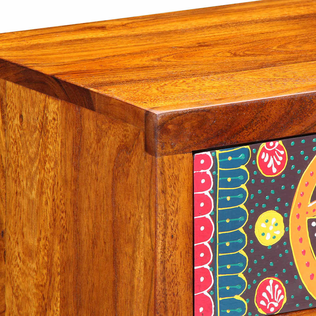 Nachttisch 2 pcs Braun 40 x 35 x 35 cm Akazie Massivholz