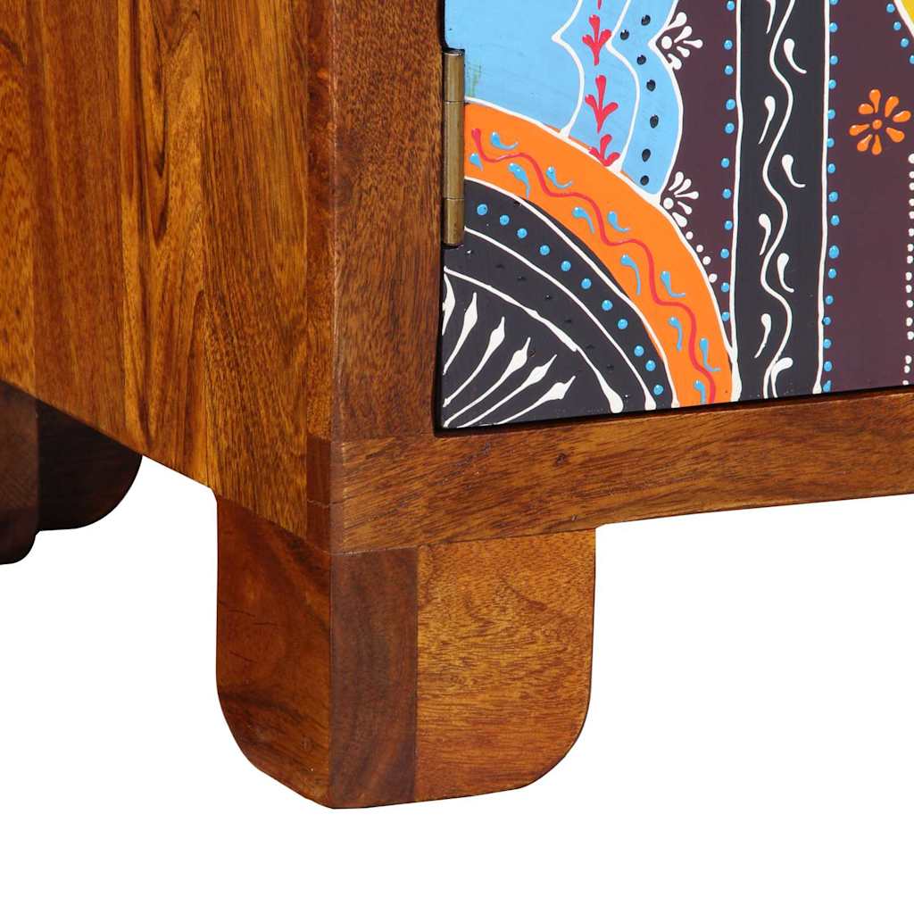 Schuhbank Mehrfarbig 100 x 35 x 45 cm Akazie Massivholz