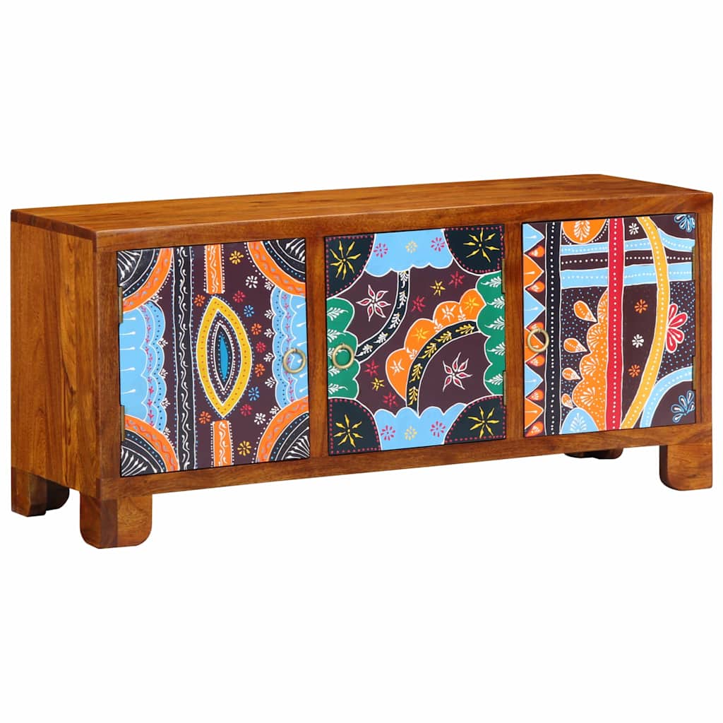 Schuhbank Mehrfarbig 100 x 35 x 45 cm Akazie Massivholz