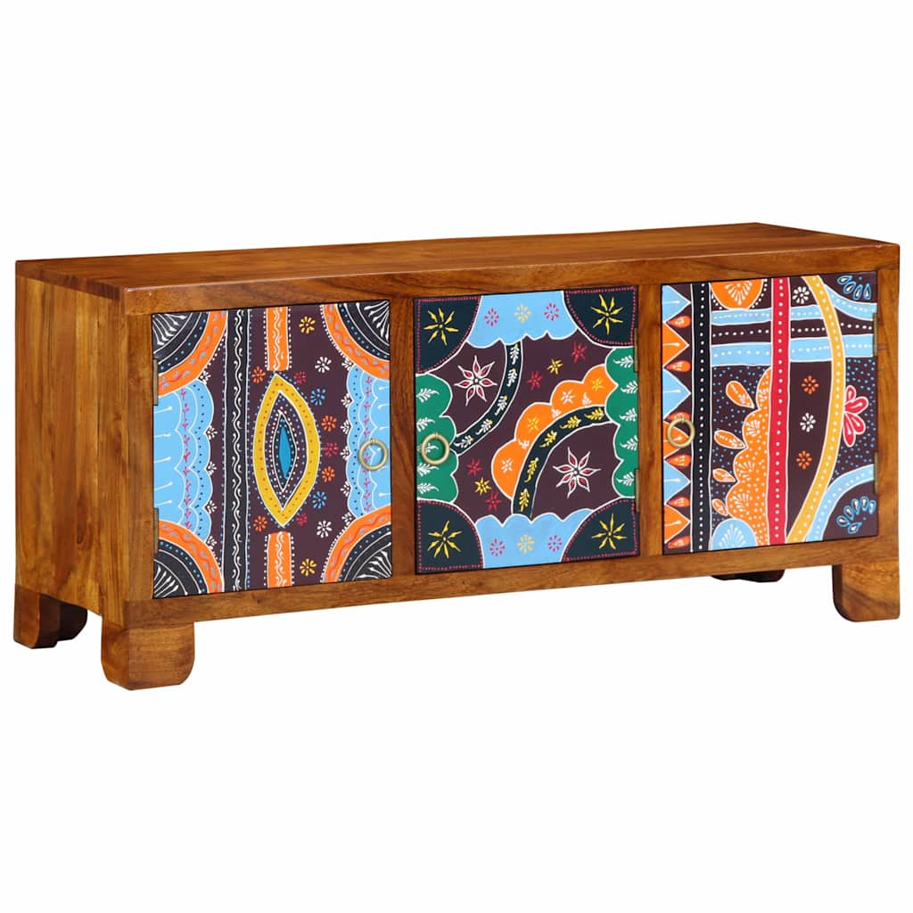 Schuhbank Mehrfarbig 100 x 35 x 45 cm Akazie Massivholz