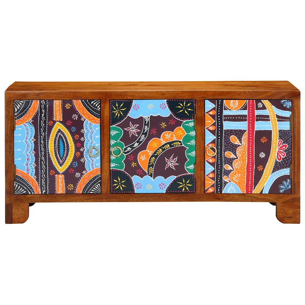 Schuhbank Mehrfarbig 100 x 35 x 45 cm Akazie Massivholz