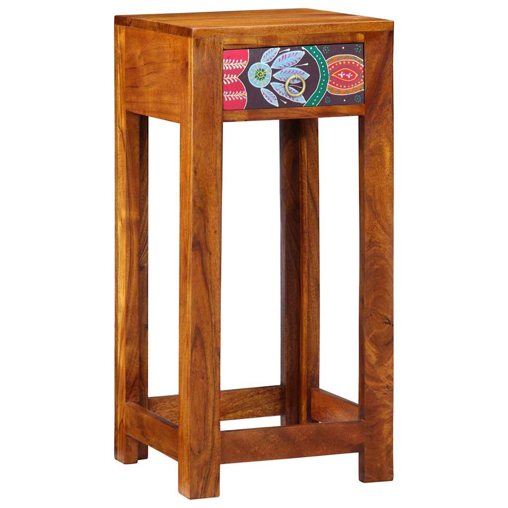 Telefontisch Braun 35 x 35 x 75 cm Massivholz Akazie