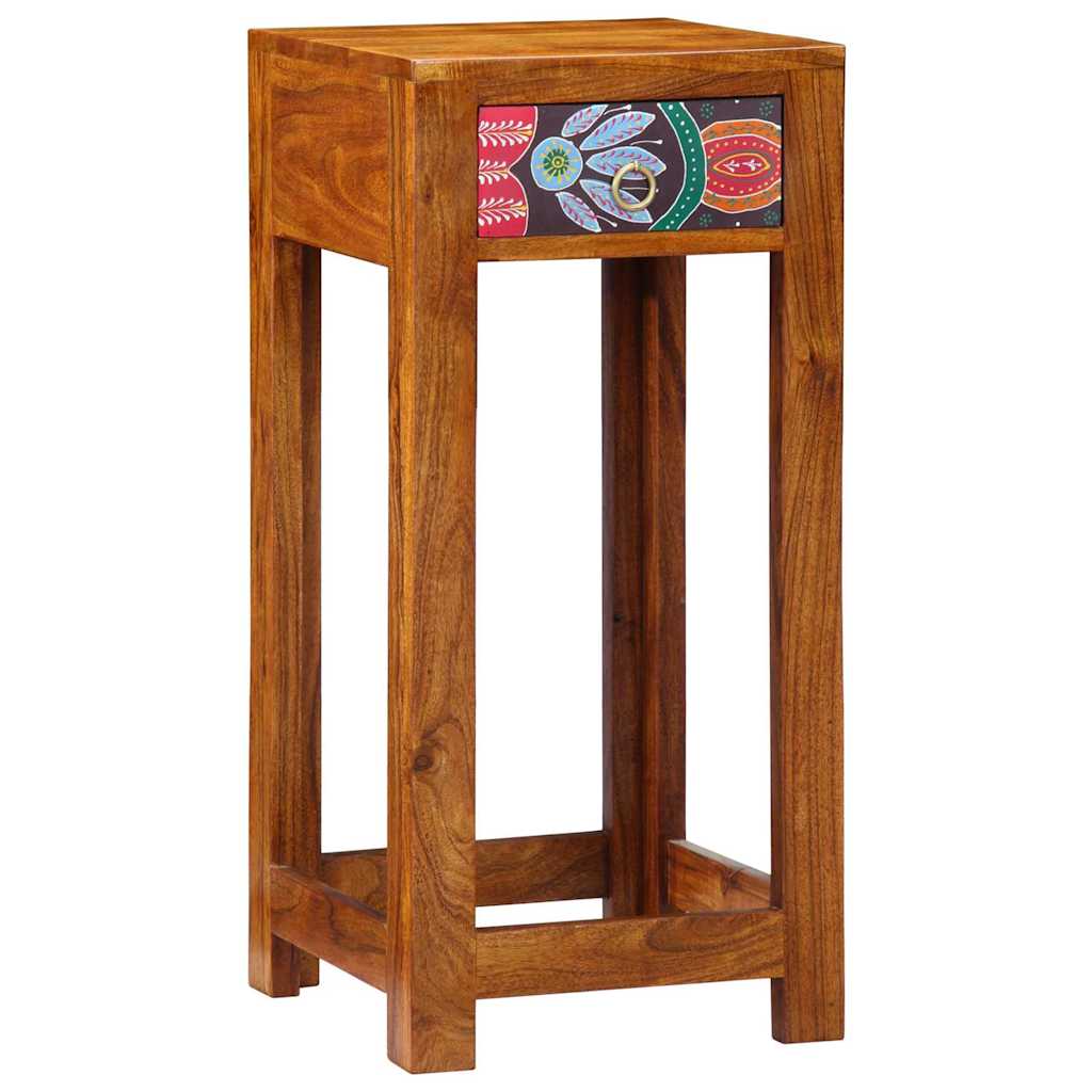 Telefontisch Braun 35 x 35 x 75 cm Massivholz Akazie
