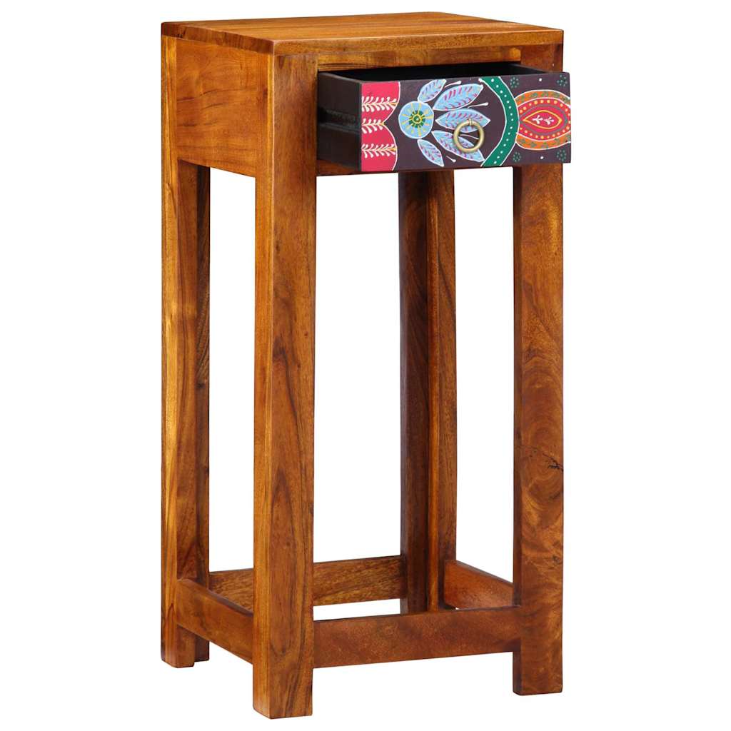 Telefontisch Braun 35 x 35 x 75 cm Massivholz Akazie