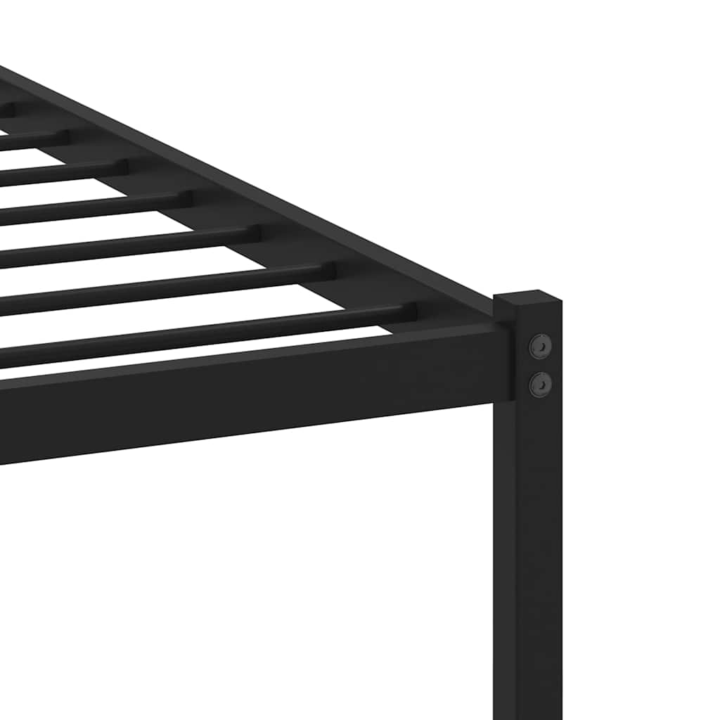 Metallbett ohne Matratze Sonoma-Eiche 135x190 cm