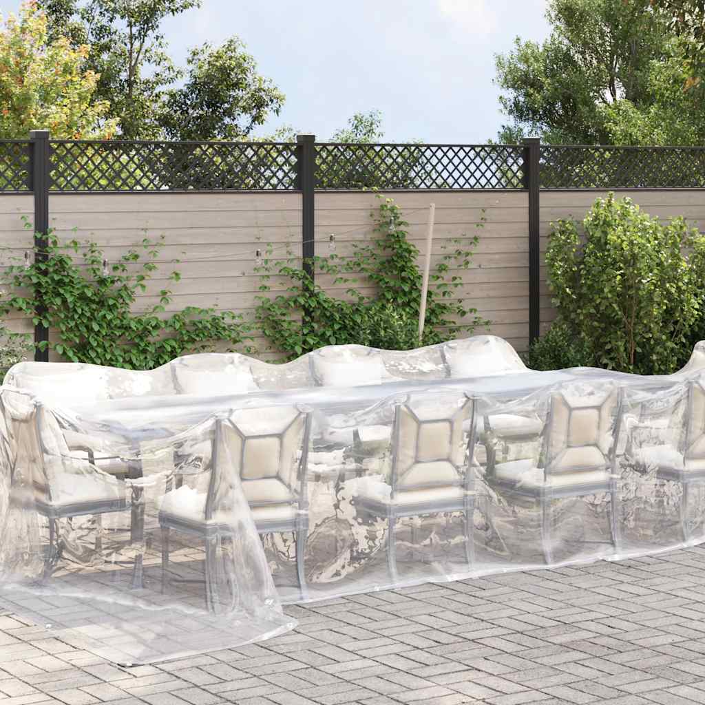 Transparente Plane mit Ösen 4x6 m Polyethylen