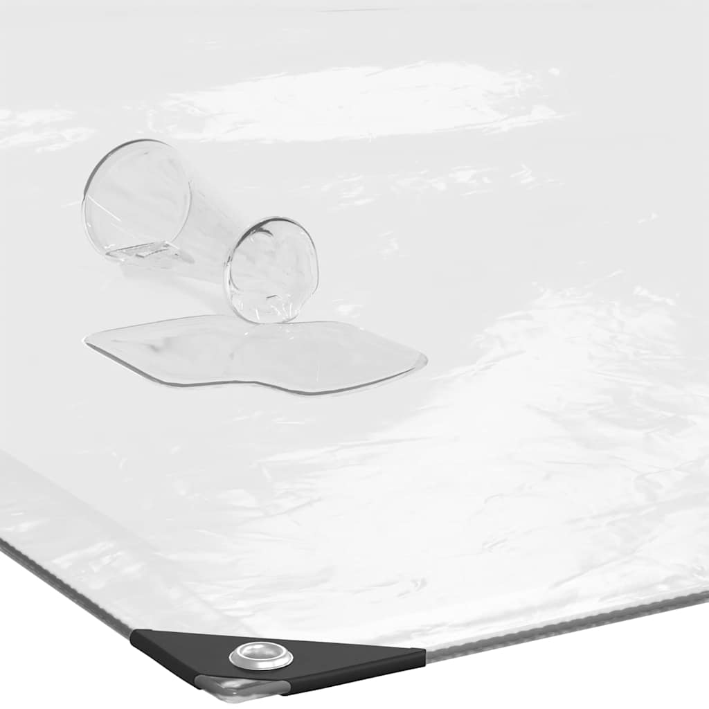 Transparente Plane mit Ösen 6x8 m Polyethylen