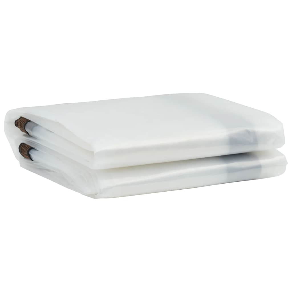 Transparent tarpaulin with eyelets 3x3 m polyethylene