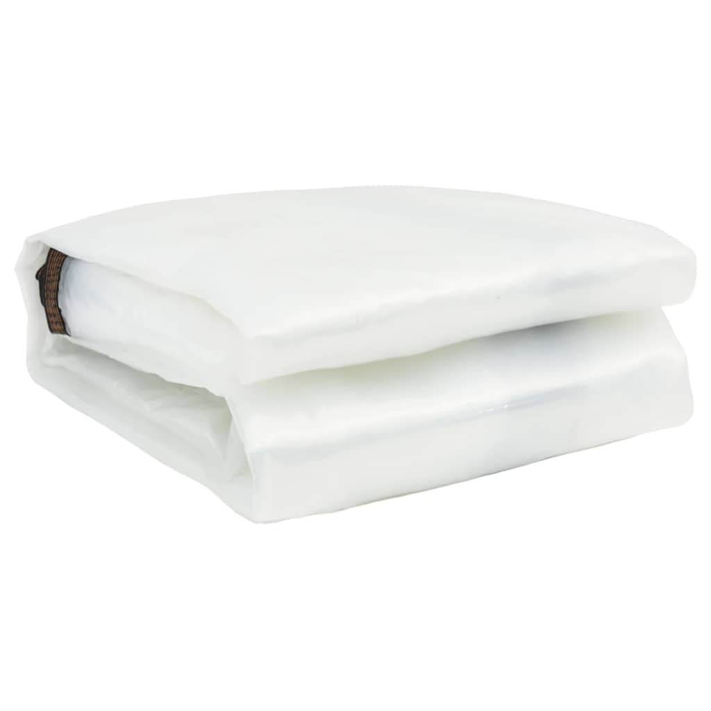 Transparent tarpaulin with eyelets 8x8 m polyethylene