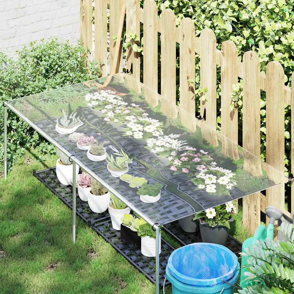 Transparent tarpaulin with eyelets 1x2 m PVC