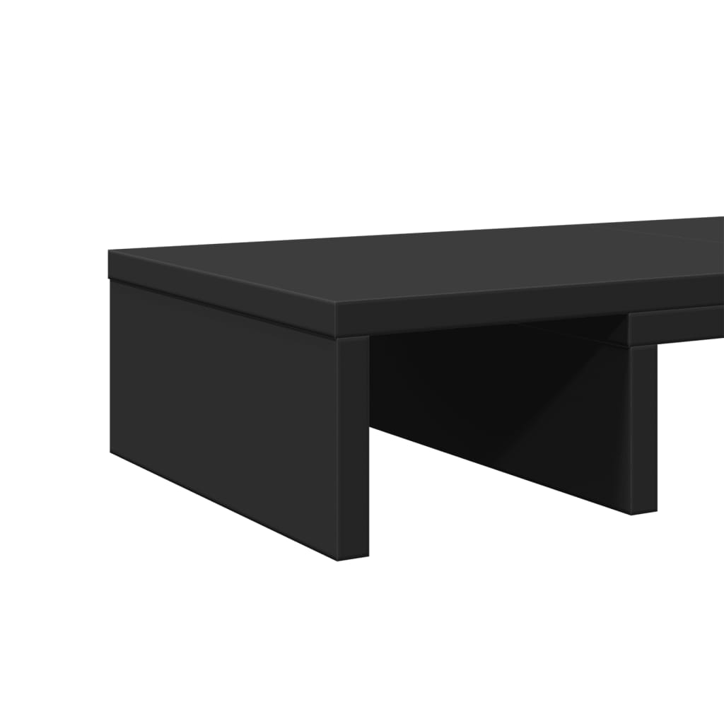 Monitorständer Verstellbar Schwarz 80x24x10,5 cm Holzwerkstoff
