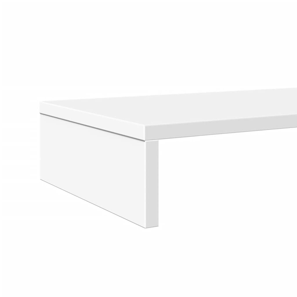 Monitorständer Weiß 100x27x10 cm Holzwerkstoff