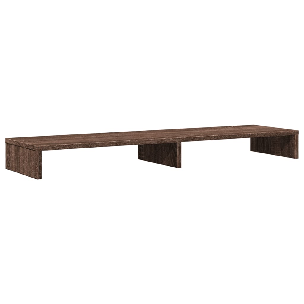 Monitorständer Braun Eichen-Optik 100x27x10 cm Holzwerkstoff