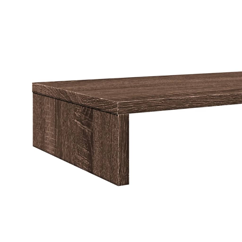 Monitorständer Braun Eichen-Optik 100x27x10 cm Holzwerkstoff