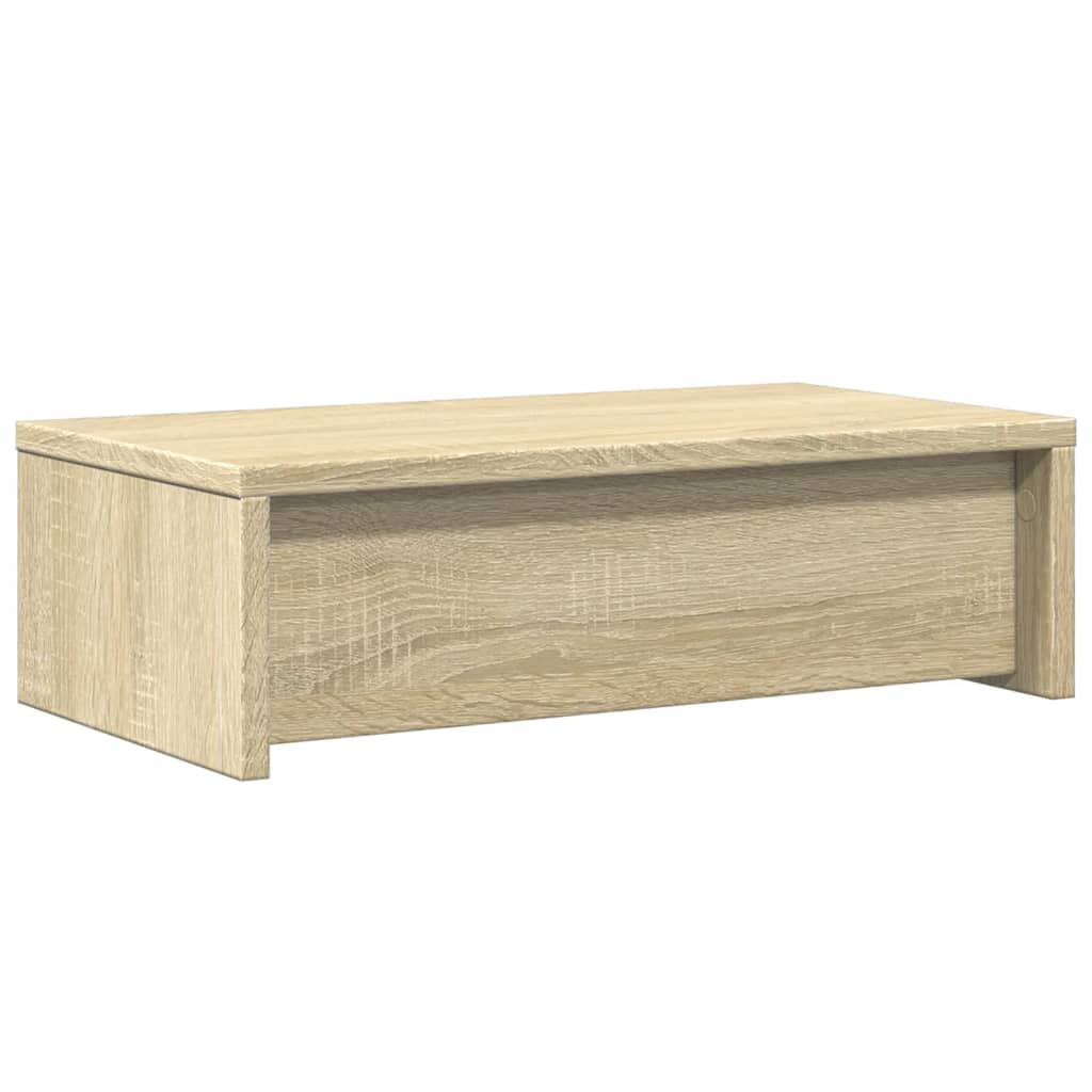 Monitor stand with drawers Sonoma oak 50x27x15 cm