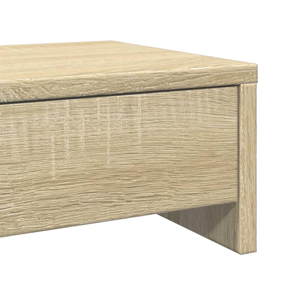 Monitor stand with drawers Sonoma oak 50x27x15 cm