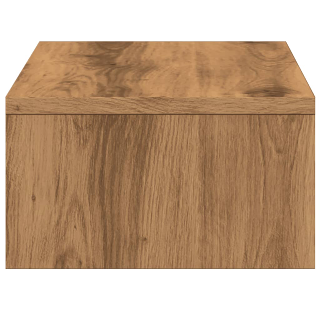Monitor stand with drawers Artisan oak 50x27x15 cm