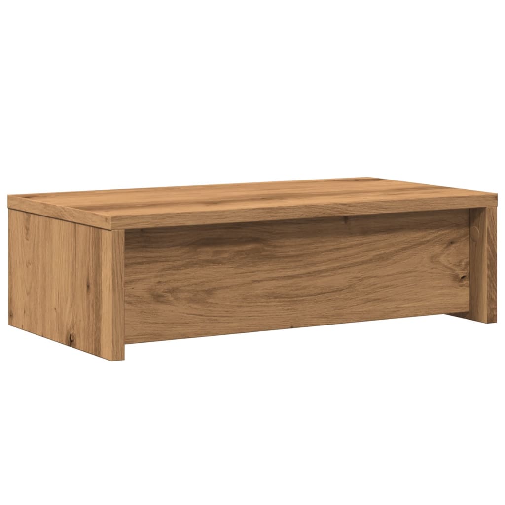 Monitor stand with drawers Artisan oak 50x27x15 cm