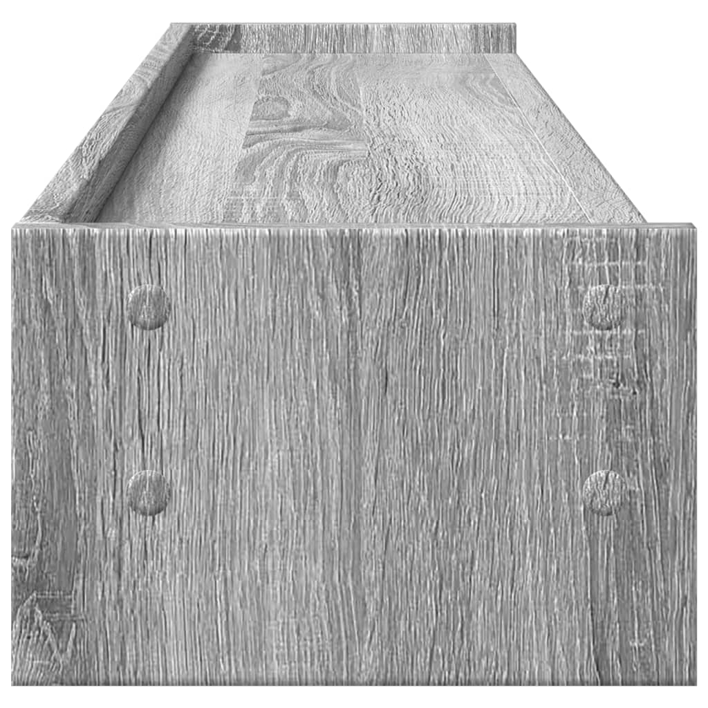 Monitorständer Grau Sonoma 100x24x16 cm Holzwerkstoff