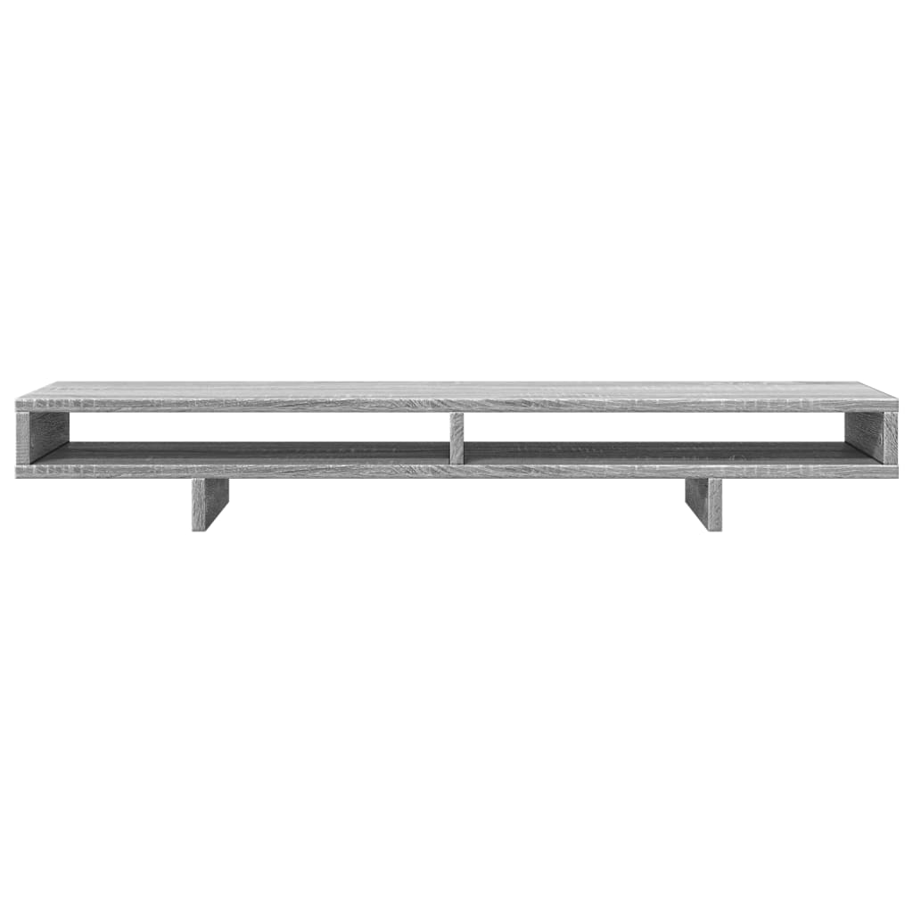 Monitor Stand Gray Sonoma 100x27x15 cm Wood Material