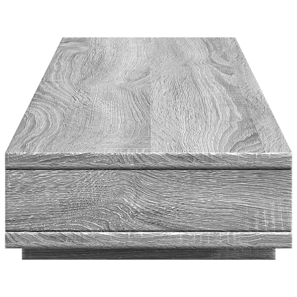Monitor Stand Gray Sonoma 100x27x15 cm Wood Material