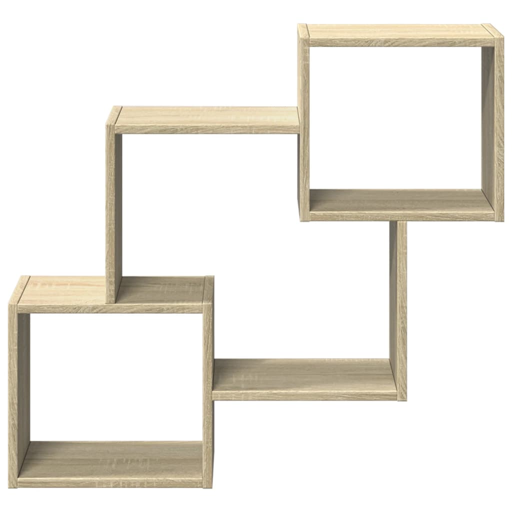 Wall cabinet 78x18x71 cm Sonoma oak wood material
