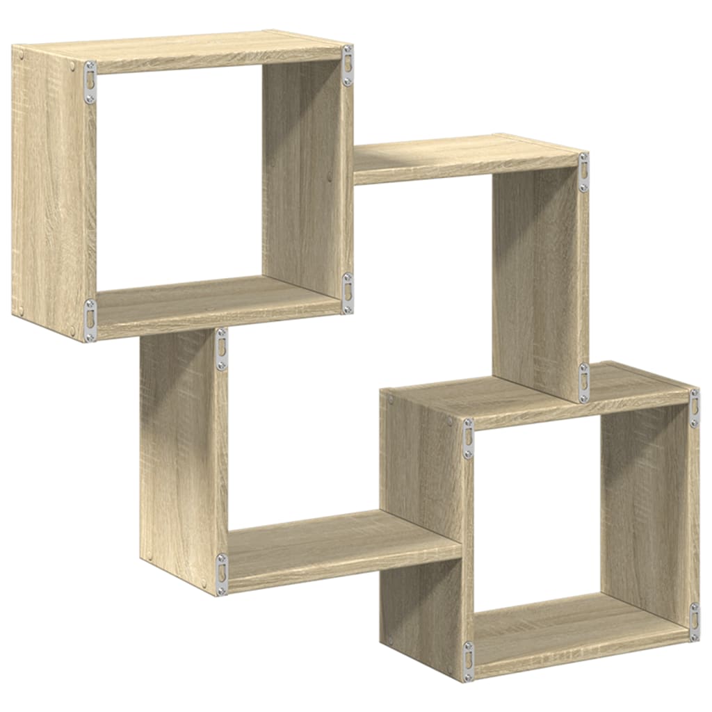 Wall cabinet 78x18x71 cm Sonoma oak wood material