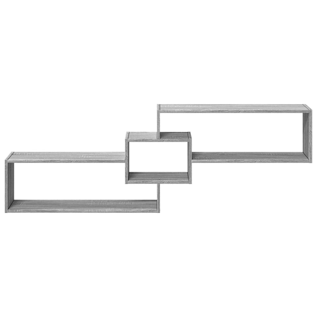 Wall Cabinet 158x18x53 cm Grey Sonoma Wood Material