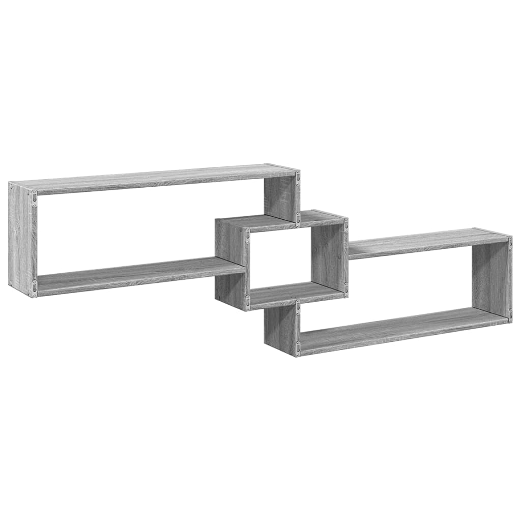 Wall Cabinet 158x18x53 cm Grey Sonoma Wood Material
