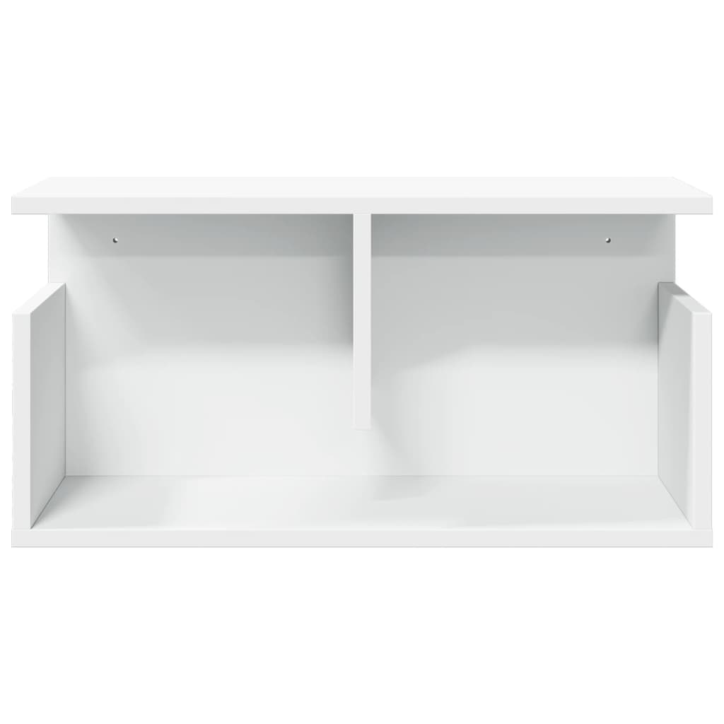 Wall Cabinet 60x20x30 cm White Wood Material