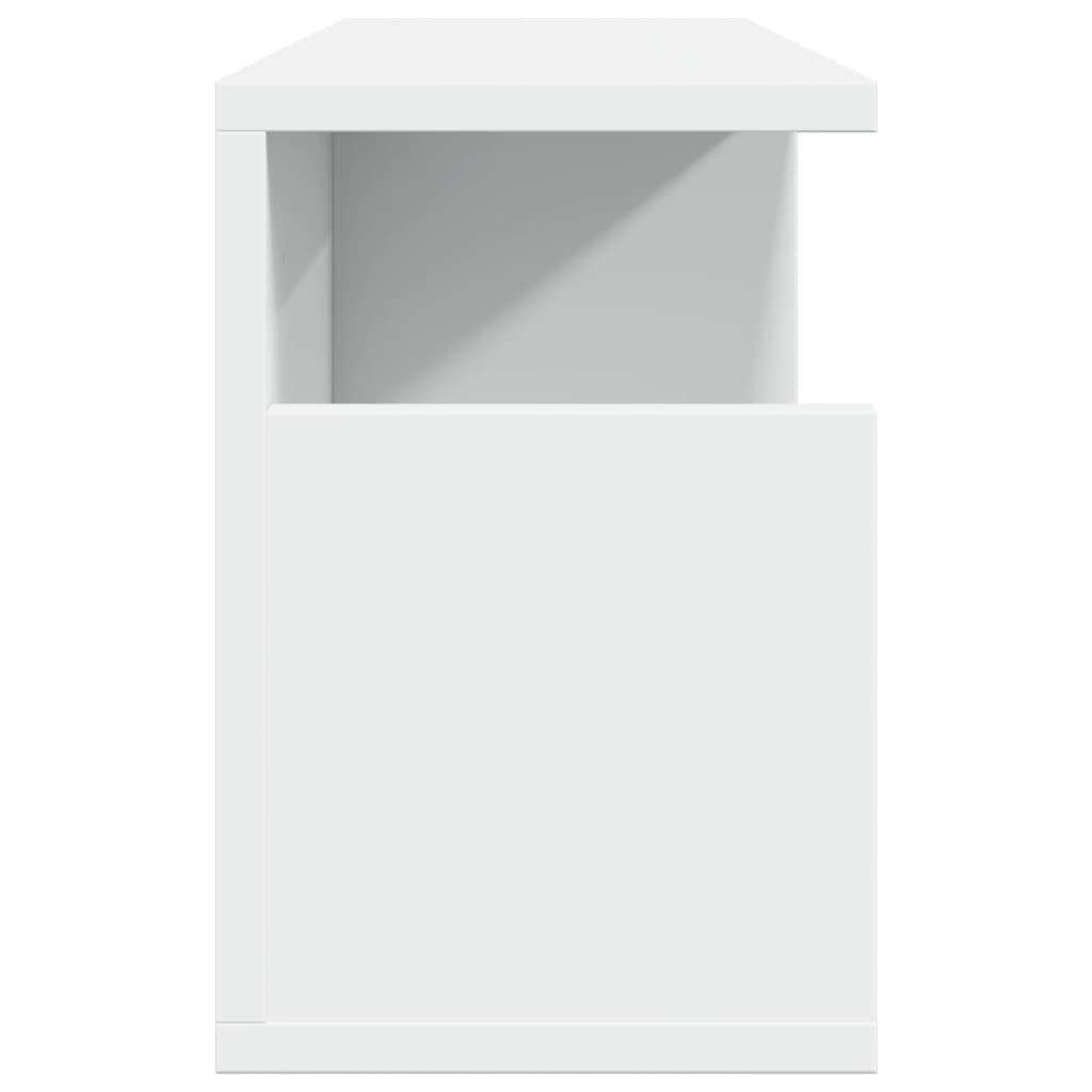 Wall Cabinet 60x20x30 cm White Wood Material