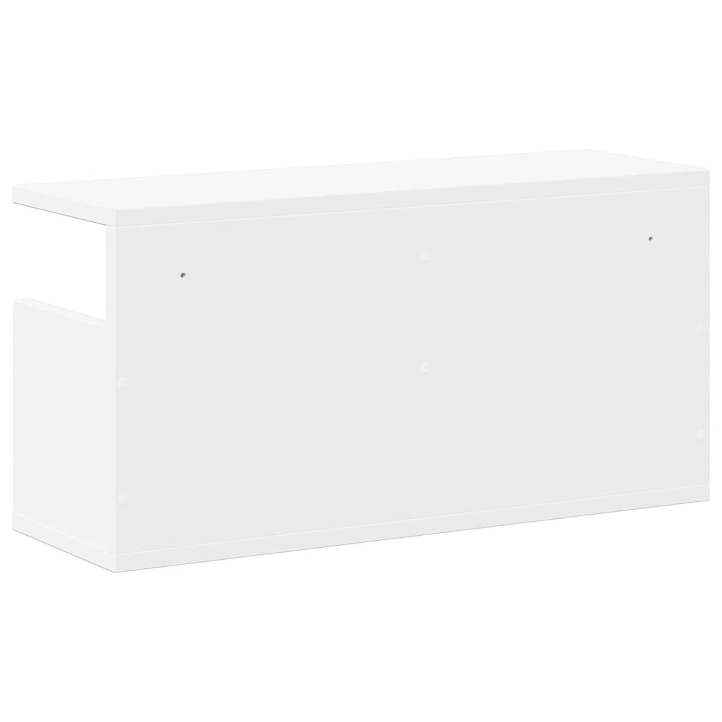 Wall Cabinet 60x20x30 cm White Wood Material