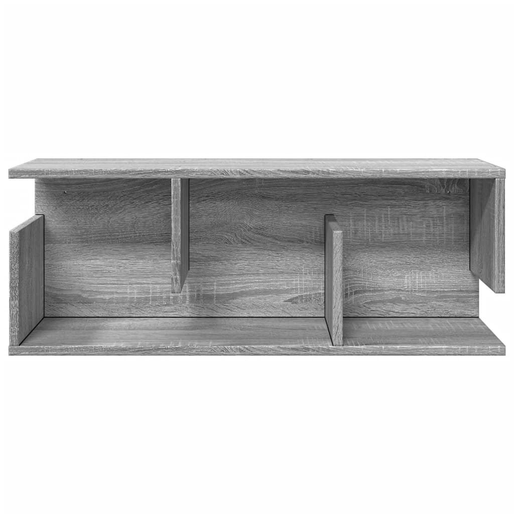Wall Cabinet 80x20x30 cm Grey Sonoma Wood Material