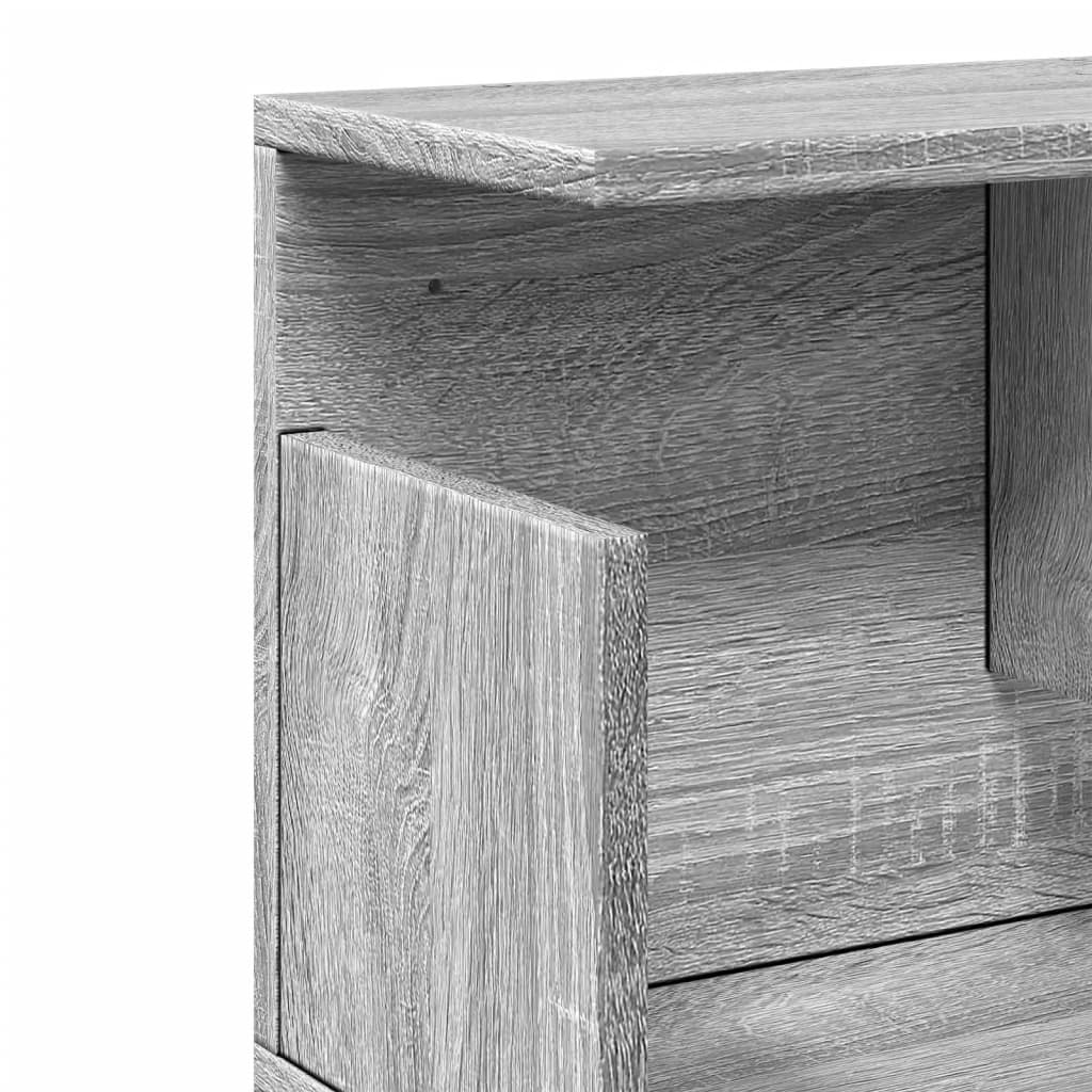Wall Cabinet 80x20x30 cm Grey Sonoma Wood Material
