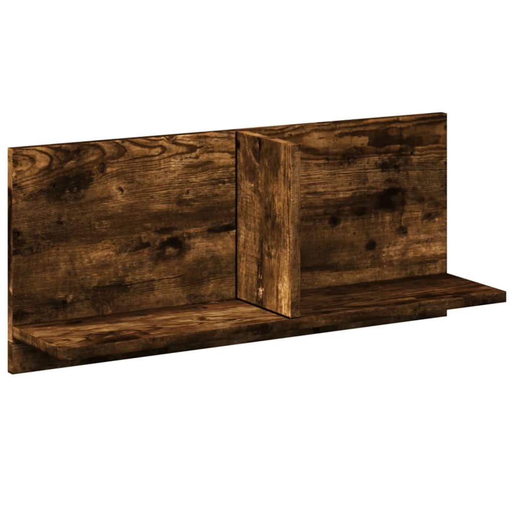 Wall cabinet 70x16.5x30 cm smoked oak wood material