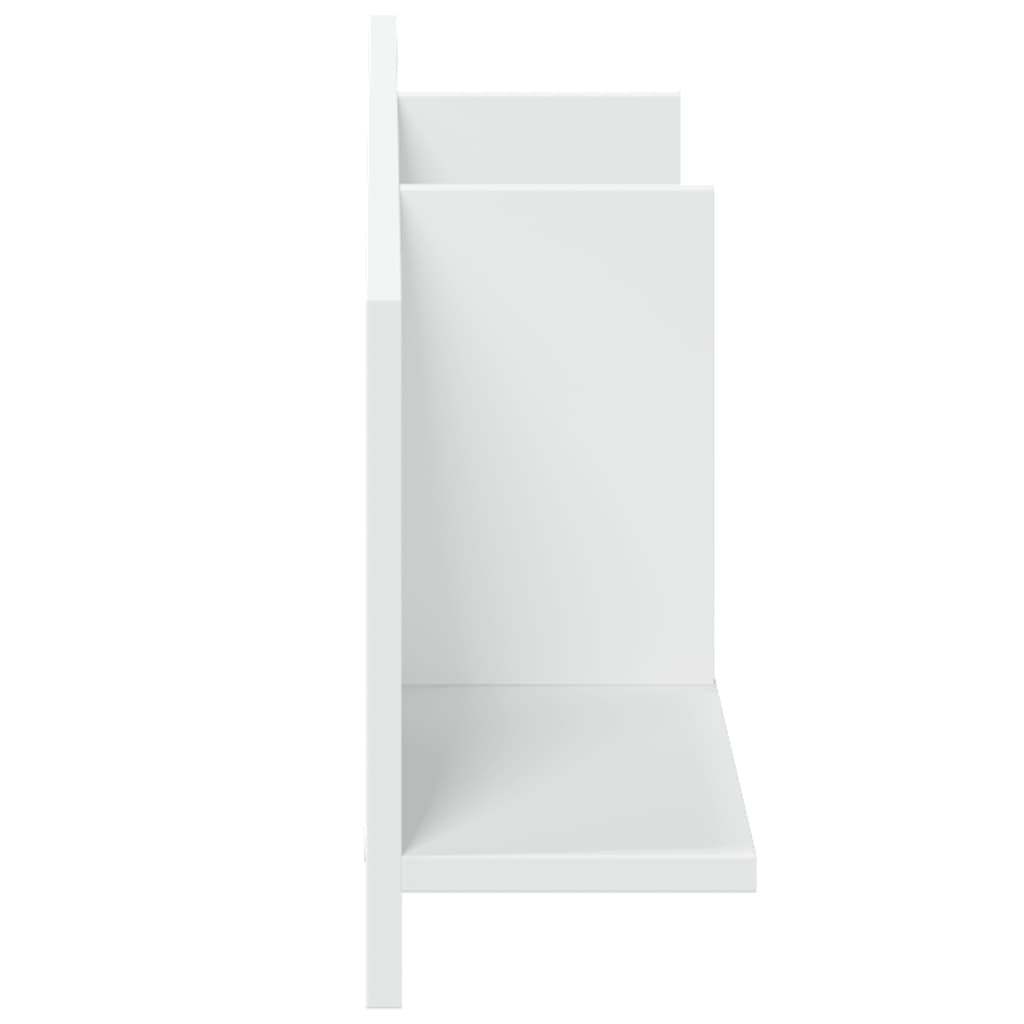 Wall Cabinet 100x16.5x30 cm White Wood Material