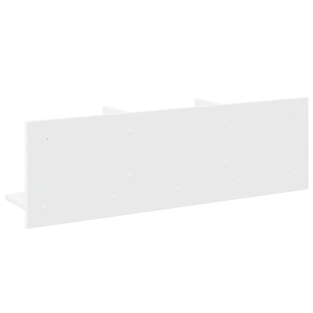 Wall Cabinet 100x16.5x30 cm White Wood Material