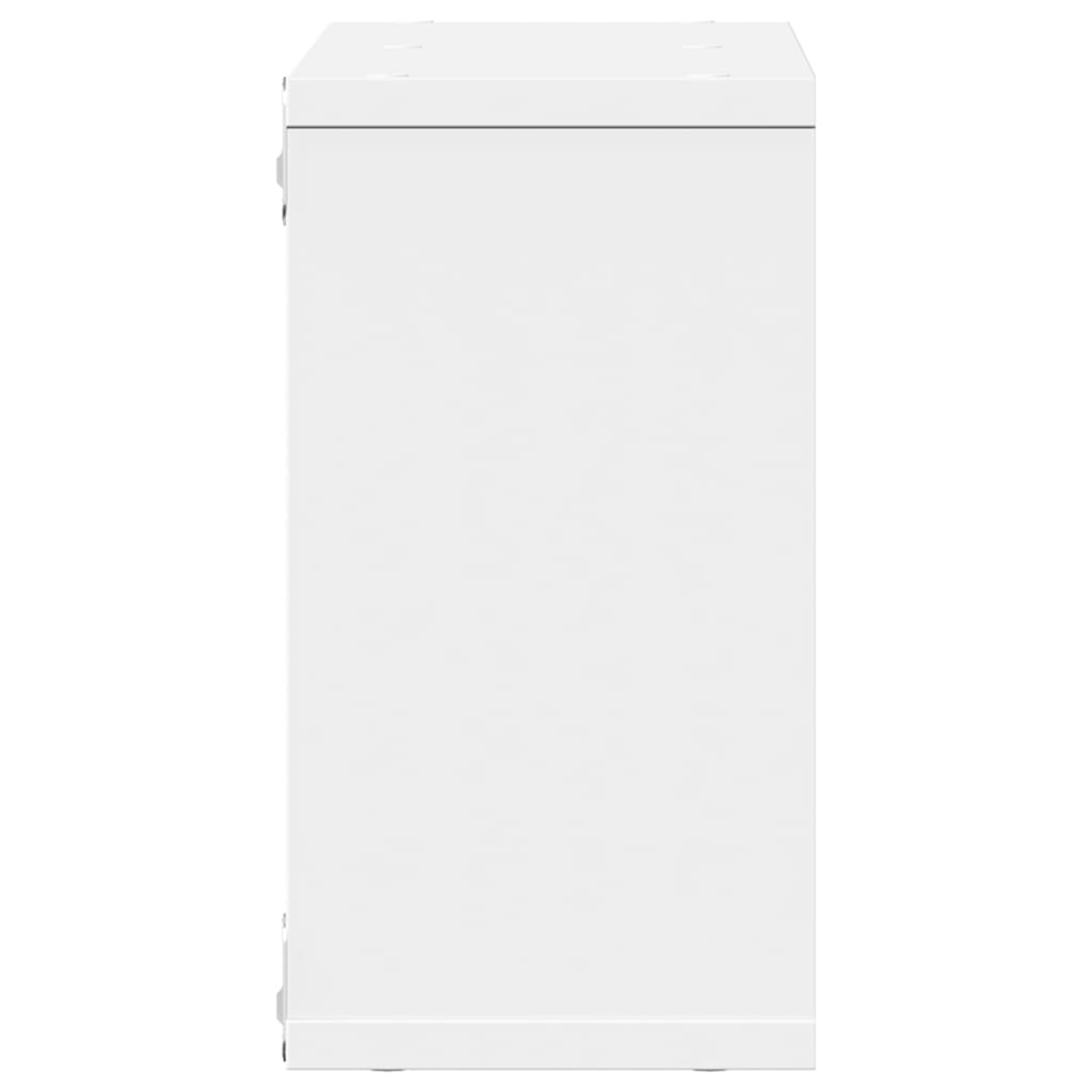 Wall Cabinet 60x16x30 cm White Wood Material