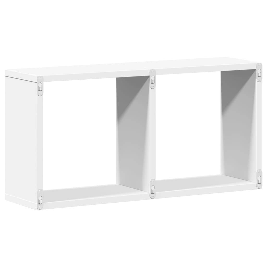 Wall Cabinet 60x16x30 cm White Wood Material