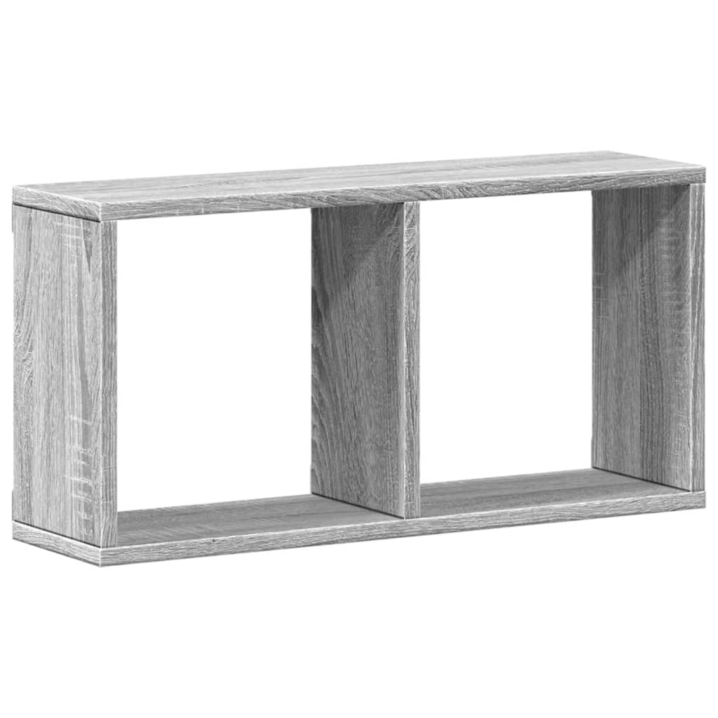 Wall Cabinet 60x16x30 cm Grey Sonoma Wood Material