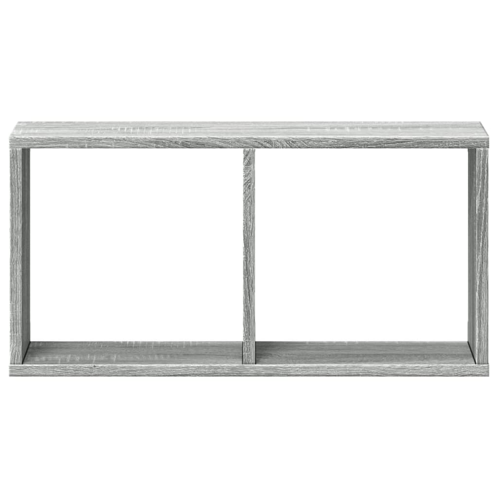 Wall Cabinet 60x16x30 cm Grey Sonoma Wood Material