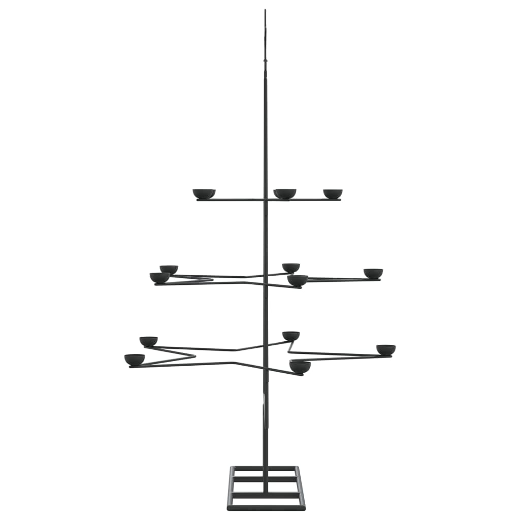 Metal Christmas tree for decorating Black 105 cm