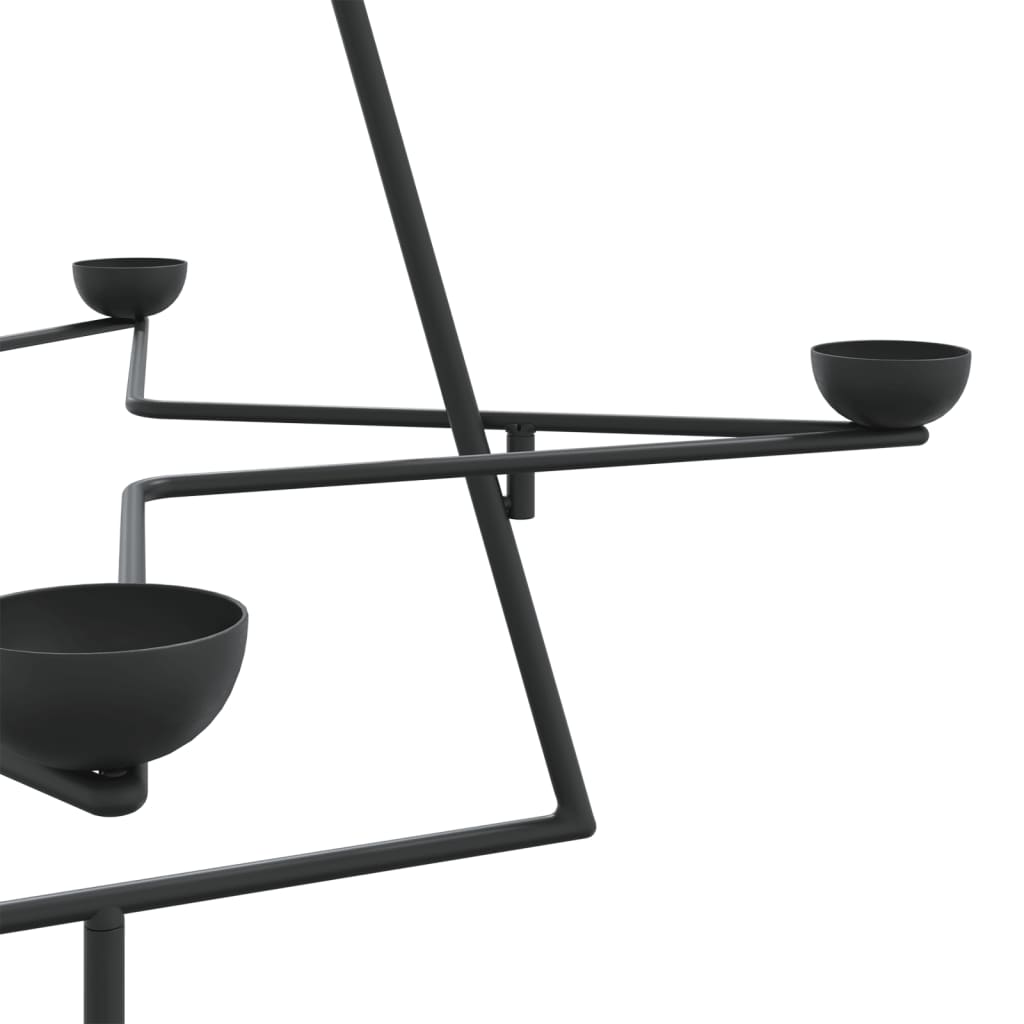 Metal Christmas tree for decorating Black 105 cm