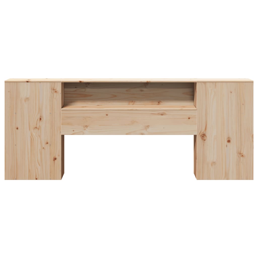 Kopfteil mit Stauraum 180 cm Massivholz Kiefer